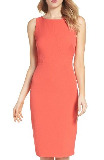 Women's Vince Camuto Crepe Midi Dress - Pink