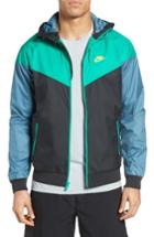 Men's Nike 'windrunner' Colorblock Jacket, Size - Black