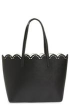 Junior Women's Bp. Scalloped Faux Leather Tote -