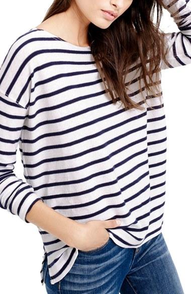Women's J.crew 'deck Stripe' Tee