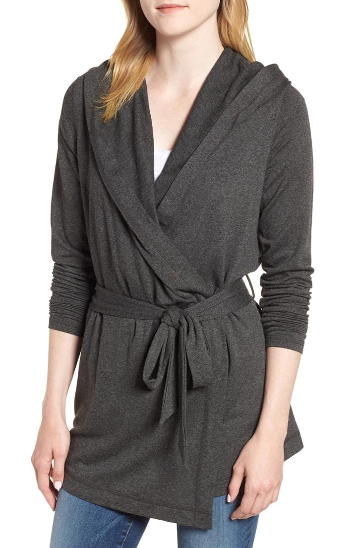 Women's Michael Stars Draped Hooded Cardigan
