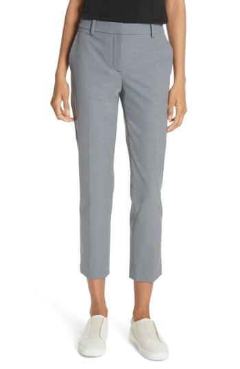 Women's Theory Treeca Two Pike Houndstooth Slim Pants - Blue