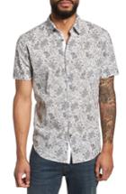 Men's John Varvatos Star Usa Slim Fit Short Sleeve Sport Shirt - Black