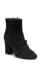 Women's Etienne Aigner Marina Fringe Bootie M - Black