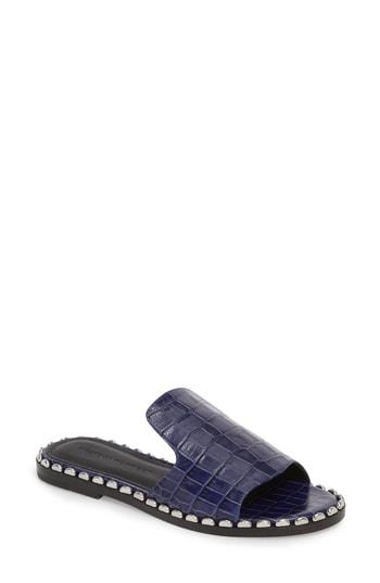 Women's Sigerson Morrison Estee Slide Sandal .5 Eu - Blue