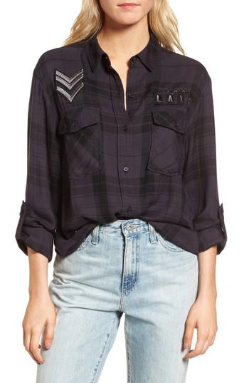 Women's Rails Pepper Plaid Shirt - Black