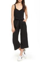 Women's 7 For All Mankind Tie Belt Jumpsuit - Black