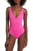 Women's Topshop Pamela One-piece Swimsuit Us (fits Like 6-8) - Pink