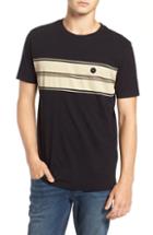 Men's Rvca Motors Stripe Graphic T-shirt - Black