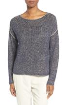 Women's Eileen Fisher Organic Linen & Cotton Sweater - Blue