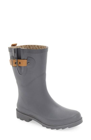 Women's Chooka 'top Solid Mid Height' Rain Boot M - Grey
