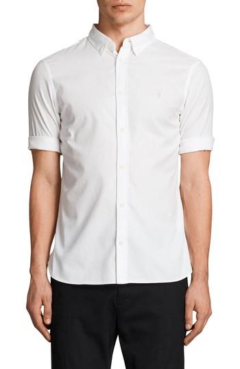 Men's Allsaints Redondo Slim Fit Sport Shirt - White
