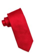 Men's Ike Behar Nate Textured Silk Tie, Size - Red