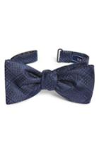 Men's The Tie Bar City Block Silk Bow Tie, Size - Blue