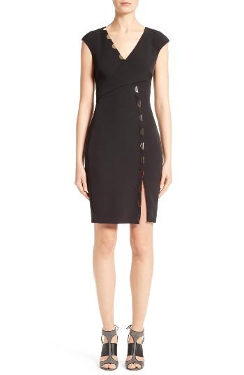 Women's Versace Collection Staple Detail Sheath Dress