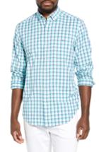 Men's Vineyard Vines South Street Tucker Slim Fit Sport Shirt, Size - Blue