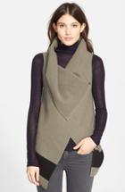 Women's Joie 'ligiere' Sleeveless Boiled Wool Sweater - Grey