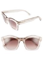 Women's Tom Ford 'greta' 50mm Sunglasses - Transparent Pink/ Bordeaux
