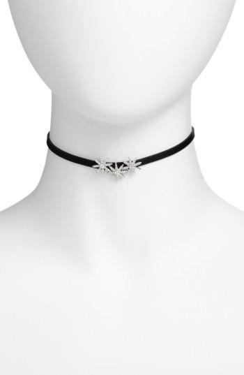 Women's Cz By Kenneth Jay Lane Three Starburst Choker