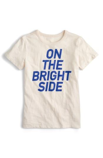 Women's J.crew On The Bright Side Tee - Ivory