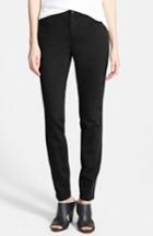 Women's Eileen Fisher 'legging' Jeans, Size 0 - Black (surplus) (regular & ) (online Only)