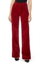 Women's J Brand Joan High Waist Wide Leg Velvet Jeans - Red