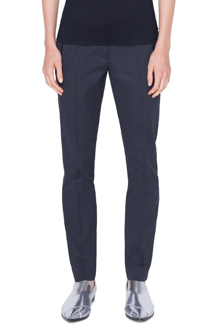 Women's Akris Punto Fabia Diamond Jacquard Pants - Black