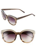 Women's Linda Farrow 56mm Cat Eye Sunglasses -