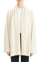 Women's Theory Oversize Ribbed Cashmere Cardigan, Size - Ivory
