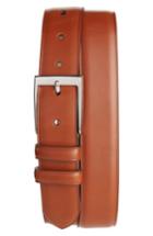 Men's Peter Millar Classic Leather Dress Belt - Cognac