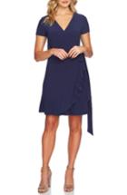 Women's Cece Belted Ruffle Wrap Dress - Blue