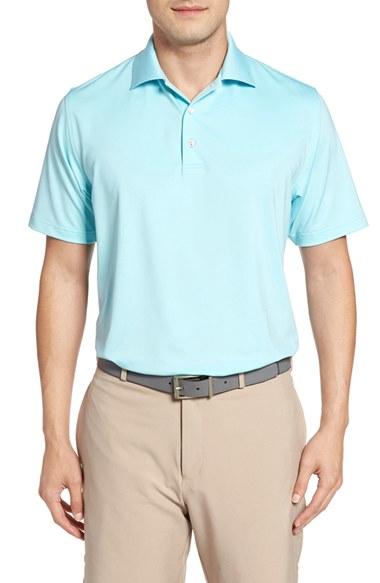 Men's Peter Millar Moisture Wicking Stretch Jersey Polo - Green