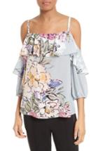 Women's Tracy Reese Silk Cold Shoulder Top