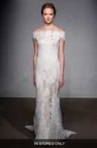 Women's Anna Maier Couture Gabrielle Off-the-shoulder Corded Lace Gown