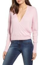 Women's Leith Rib Wrap Sweater, Size - Pink