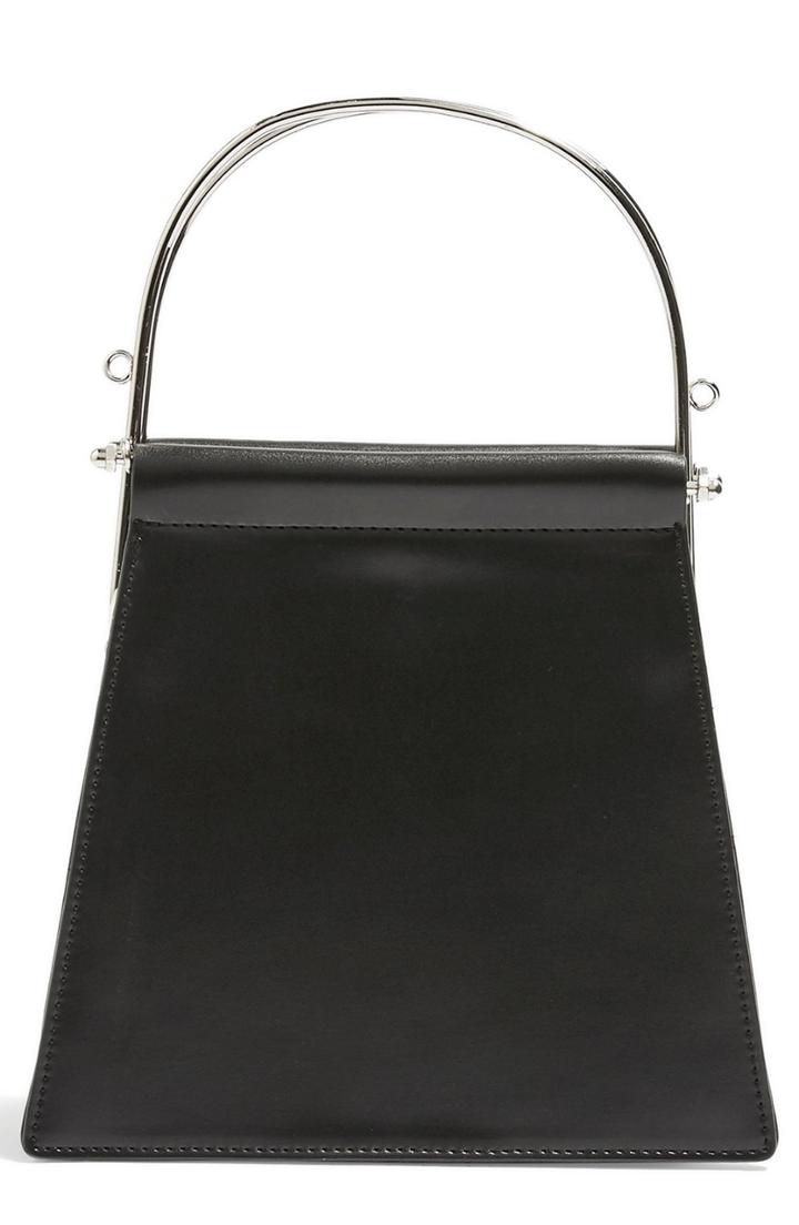 Topshop Lola Top Handle Bag - Black