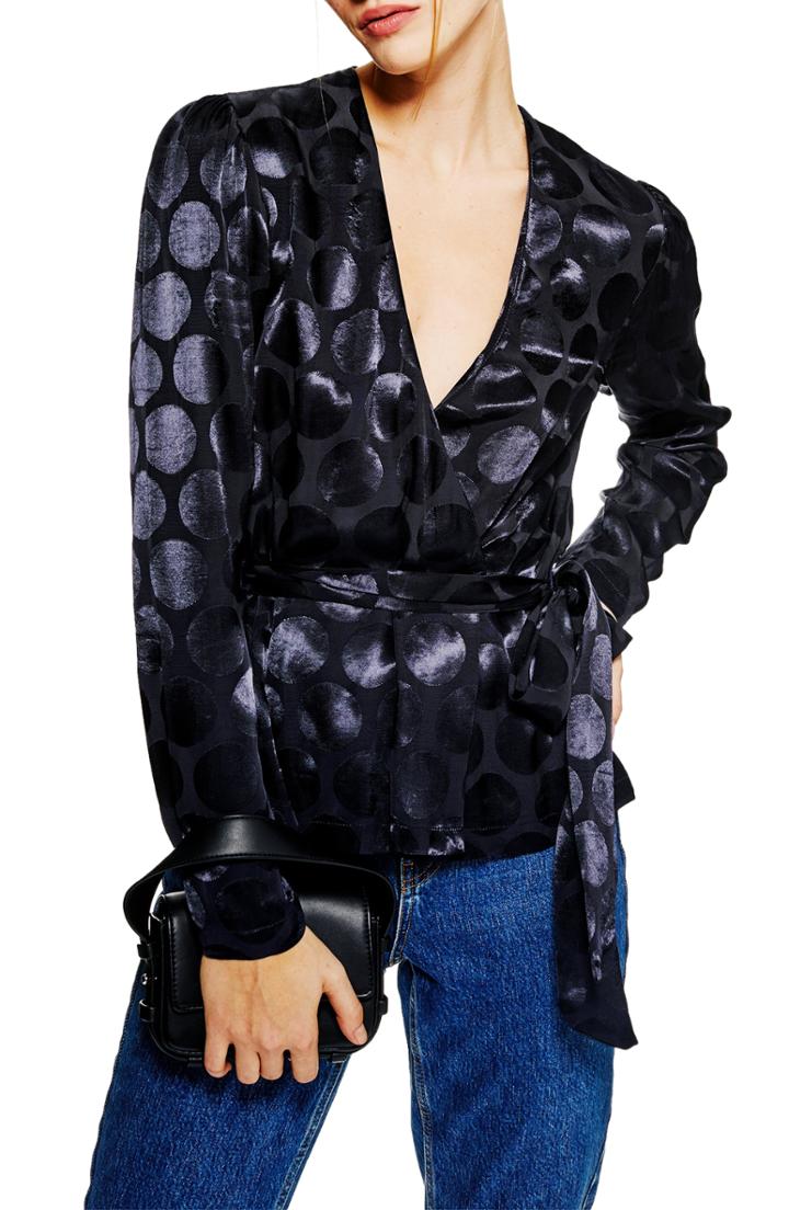 Women's Maje Lazak Deconstructed Plaid Top - Black