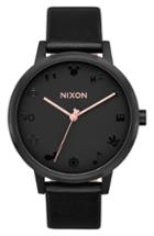 Women's Nixon X Disney Kensington Mickey Leather Strap Watch, 37mm