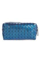 Yoki Bags Diamond Embossed Cosmetics Bag, Size - Blue