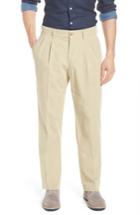Men's Bills Khakis M2 Classic Fit Pleated Tropical Cotton Poplin Pants X 32 - Beige