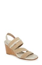 Women's Donald J Pliner Leigh Wedge Sandal M - Beige