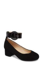 Women's Yosi Samra Natalie Ankle Strap Pump M - Black