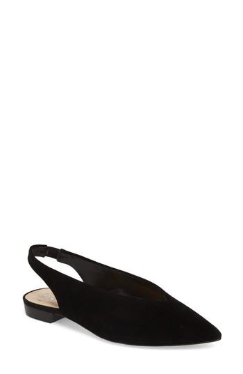 Women's Vince Camuto Matilda Slingback Flat M - Black