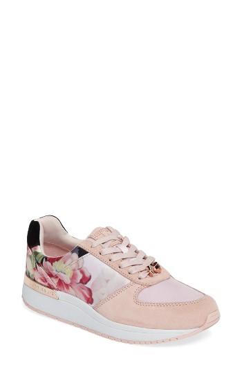 Women's Ted Baker London Esmay Print Sneaker M - Pink