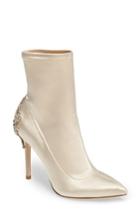 Women's Badgley Mischka Meg Stretch Bootie M - White