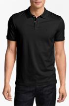 Men's Victorinox Swiss Army 'vx Stretch' Tailored Fit Pique Polo - Black (online Only)