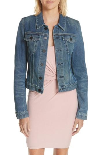 Women's T By Alexander Wang Axle Denim Jacket - Blue