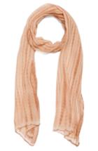 Women's Eileen Fisher Tie Dye Crinkle Silk Scarf, Size - Beige