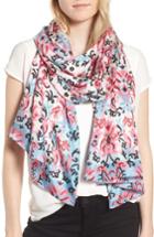 Women's Kate Spade New York Tapestry Silk Oblong Scarf, Size - Ivory