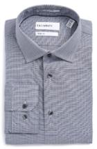 Men's Calibrate Trim Fit Non-iron Dress Shirt .5 34/35 - Blue